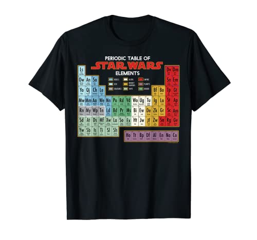 Star Wars Periodensystem der Elemente Grafik T-Shirt