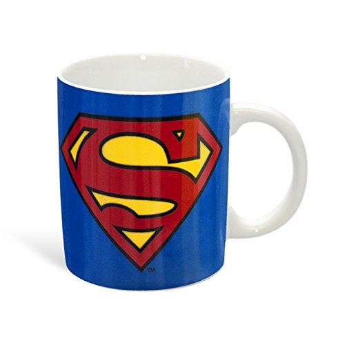 Superman LOGOSHIRT - Tasse - DC Comics - Superman Logo Kaffeebecher - blau - Lizenziertes Originaldesign, 1 Stück (1er Pack)