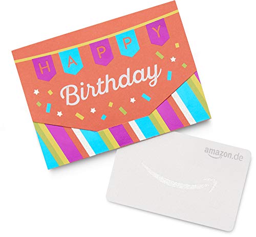 Amazon.de Geschenkkarte in Geschenkkuvert (Happy Birthday)