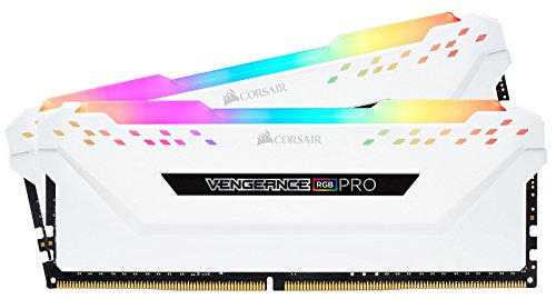 Corsair Vengeance RGB PRO 16GB (2x8GB) DDR4 3200MHz C16 XMP 2.0 Enthusiast RGB LED-Beleuchtung Speicherkit - weiß
