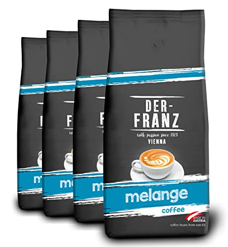Der-Franz Melange-Kaffee UTZ, gemahlen, 4 x 1000 g