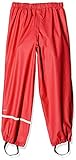 Celavi Baby-Mädchen Rainwear Pants-Solid Regenjacke, Rot (Roth 402), 70 cm