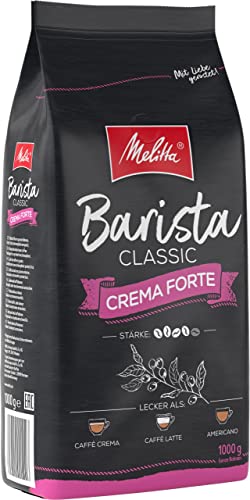 Melitta Barista Crema Forte, Ganze Kaffeebohnen, Stärke 4, 1kg