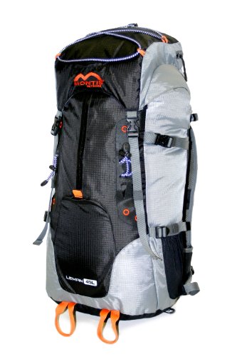 MONTIS Leman 45 Unisex Trekking-Rucksack, Wander-Rucksack & Reise-Rucksack in einem, ermöglicht Dank Regenschutz auch Bike- & Campingtouren, im modernen Look mit viel Extras & Belüftungssystem