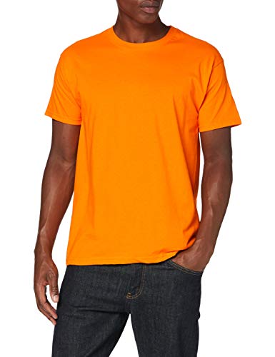 Fruit of the Loom Herren Valueweight Short Sleeve T-Shirt, Orange, M
