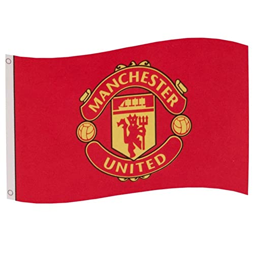 Manchester United Football Club Official Large Flag Big Crest Game Fan Banner