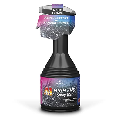Dr. Wack – A1 HIGH END Spray Wax, 500 ml I Premium Auto-Wachs für monatelangen Lackschutz & Glanz I Für alle Lacke geeignet I Hochwertige Autopflege – Made in Germany