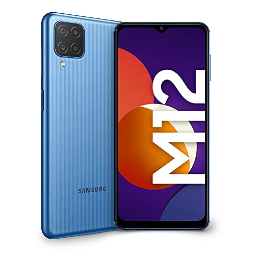 SAMSUNG Galaxy M12 64GB Handy, blau, Blue, Dual SIM, Android 11