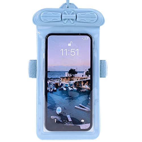 Vaxson Hülle Blau, kompatibel mit Samsung Galaxy S5 Neo, wasserdichte Tasche Handyhülle Waterproof Pouch Case [Nicht Displayschutzfolie Schutzfolie ] Neue