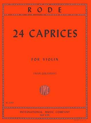 24 CAPRICEN - arrangiert für Violine [Noten/Sheetmusic] Komponist : RODE PIERRE