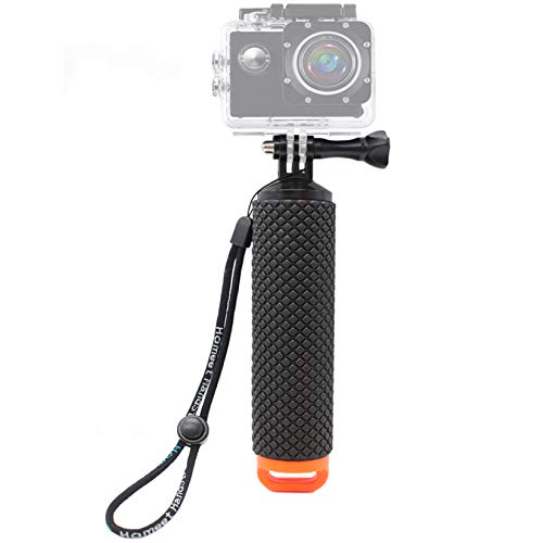 Homeet Schwimmer Handgriff Schwimmender Hand Grip Unterwasser Handstick Monopod Pole Selfie Stick Ergonomisch für Action Kameras 【Orange】