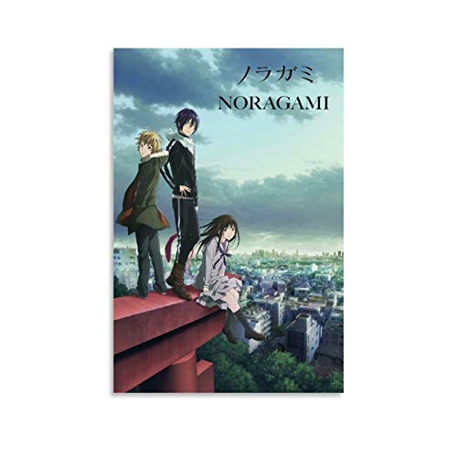 IEJDA Anime Noragami Leinwand-Kunst-Poster und Wandkunstdruck, modernes Familienschlafzimmer, 40 x 60 cm