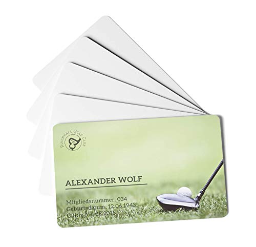 Durable Plastikkarten Duracard Standard, bedruckbare Ausweiskarten, 100 Stück, weiß, 891502