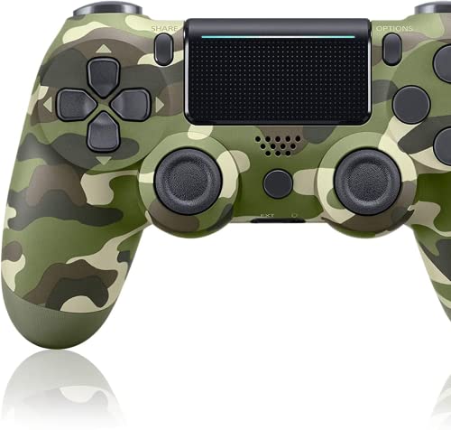 PPCgrop Wireless Controller für ps4, Bluetooth Gamepad für P4/Pro/3,Dual-shock 4 Console mit Headphone Touch Panel and Mini LED Display-Green