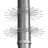Gardigo Marderabwehrgürtel 2er Set für Fallrohre Ø 100mm bis Ø 120mm I Marderabwehr aus galvanisiertem Stahl für Haus Dachrinne und Baum, 62364