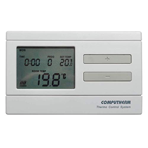 COMPUTHERM Q7 programmierbarer, digitaler Thermostat, Wand-Thermostat für Heizung, Klimaanlagen & Fußbodenheizung, Raum-Temperaturregler & -messer, mit 6 Programmen pro Tag