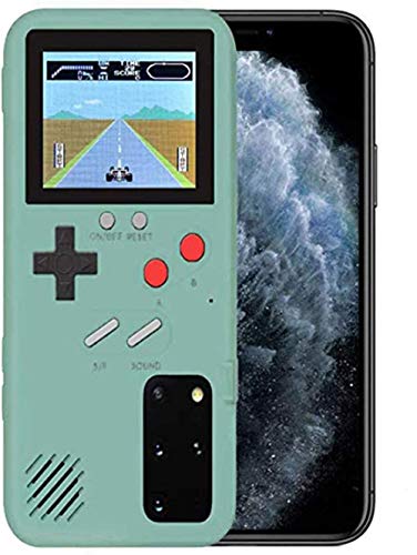 hongping Gameboy Case für iPhone, Retro-Schutzhülle mit Eigener Stromversorgung, 36 Kleine Spiele, Farbdisplay, Videospieletui für iPhone 12 Pro (Gratis Geschenk- Handy-Displayschutzfolie)