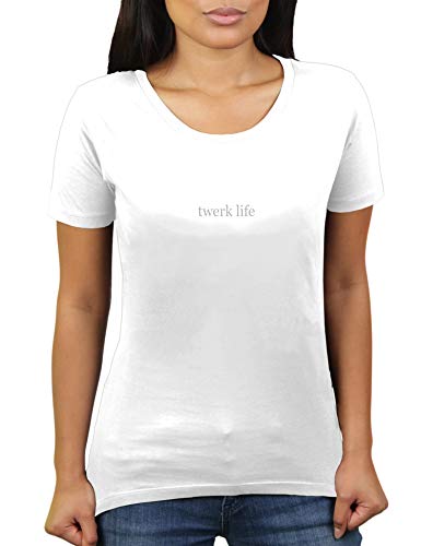 Twerk Life - Damen T-Shirt von KaterLikoli, Gr. M, Weiß