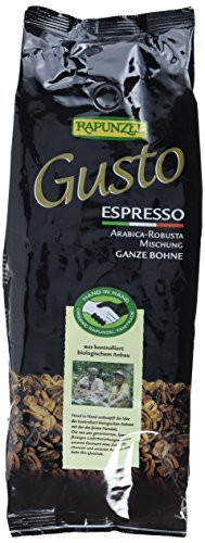 Rapunzel Gusto Espresso all'italiana ganze Bohne HIH, 1er Pack (1 x 1 kg) - Bio