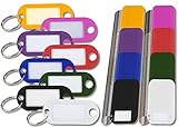 PEARL Schlüsselschilder Metall: 480 Schlüsselschilder mit Schlüsselringen, zum Beschriften, 8 Farben (Schlüsselanhänger zum Beschriften)