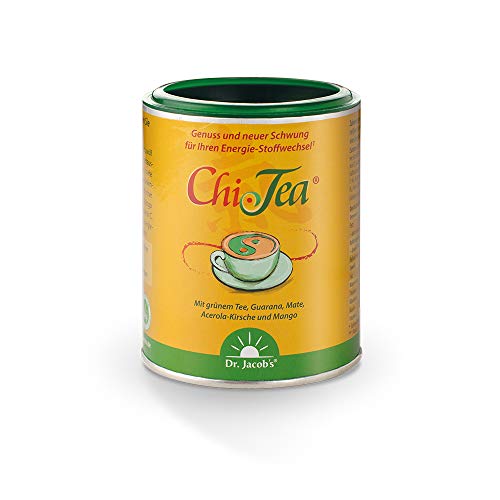 Chi-Tea 180 g Dose I Mit Grün- u. Matetee sowie grünem Kaffee I 12 wertvolle Pflanzenauszüge I Magnesium und Vitamine I Vegan, 72 Tassen