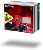 Sony MDW-74EX Color Mix Mini Disc (74 min) 5er-Pack