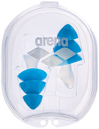 arena Unisex Schwimm Ohrenstöpsel Earplug pro zum Schutz des inneren/äußeren Gehörgangs vor Wassereintritt, Clear-Royal (127), One Size