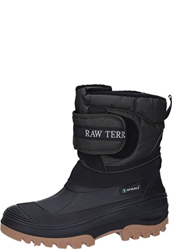 Unbekannt - Schwarze Stiefel teter mit Klettverschlusss und Futter aus Batterie und PVC - Füße, 46