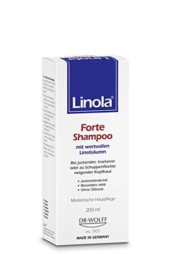 Linola Forte Shampoo 200 ml - für juckende, trockene oder zu Schuppenflechte neigende Kopfhaut