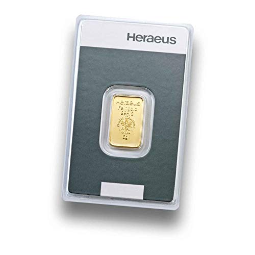 Goldbarren 5 Gramm Heraeus - Feingold 999.9 im Scheckkartenformat - LBMA zertifiziert - Anlagegold24 h 7 Tage online kaufen - Edelmetalle als Anlage und Geschenk