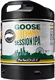 Bier PerfectDraft 1 x 6-Liter Fass Goose Island Midway IPA Bier - Session IPA. Bier passend für Zapfanlage für Zuhause. Inklusive 5euros Pfand.