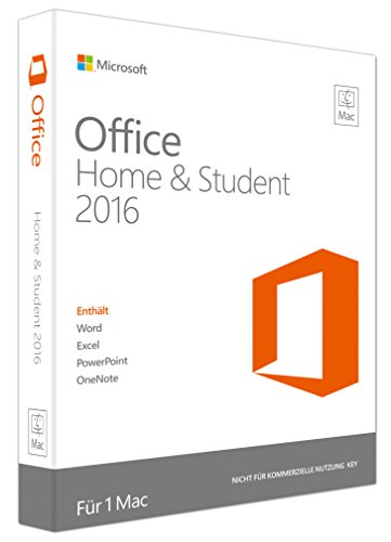Microsoft Office Mac Home and Student 2016 (Product Key Card ohne Datenträger)