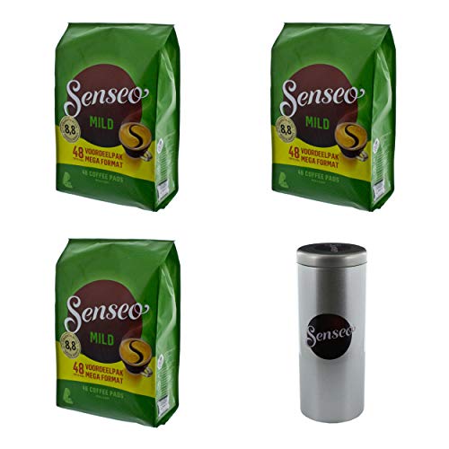 Senseo Kaffeepads Mild Roast, Feiner und Samtweicher Geschmack, 144 Pads, 1 Dose