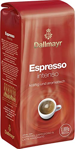 Dallmayr Espresso Intenso 8x1000g ganze Bohnen (8000g) - kräftig, aromatisch, typisch italienischer Kaffee