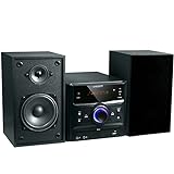WISCENT HiFi-System Stereo-Systeme mit Bluetooth (CD-Player, DVD-Player, UKW-Radio, USB, AUX-Eingang, 30W), HiFi-System Micro Music Sound