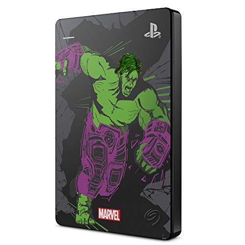 Seagate Game Drive PS4/PS5, 2 TB, Avengers Special Edition - Hulk, tragbare externe Festplatte, 2.5 Zoll, USB 3.0, Modellnr.: STGD2000204