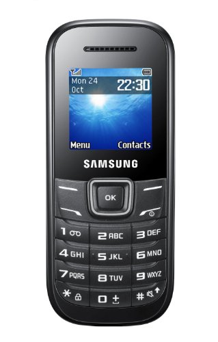 Samsung E1200 Handy (3,9 cm (1,52 Zoll) Display, Dual-Band, Worterkennung) black [EU-Version]