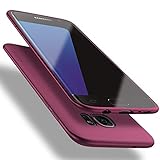 X-level für Samsung Galaxy S7 Edge Hülle, [Guardian Serie] Soft Flex Silikon Premium TPU Echtes Telefongefühl Handyhülle Schutzhülle Kompatibel mit Samsung Galaxy S7 Edge Case Cover - Weinrot