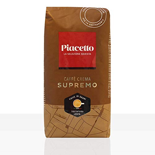 Piacetto Caffe Crema Supremo - 1kg ganze Kaffee-Bohne