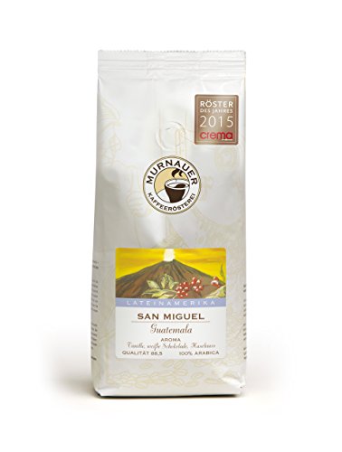Murnauer Kaffeerösterei SAN MIGUEL - Kaffeebohnen aus Guatemala - Premium Kaffee - von Hand frisch & schonend geröstet - Espresso und Filterkaffee - 1000g ganze Bohne