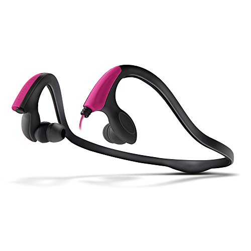 Energy Sistem Earphones Running Two (Sportliche und leichte, Flexible und sehr widerstandsfähige Kopfhörer mit Halskontur) Neon Pink