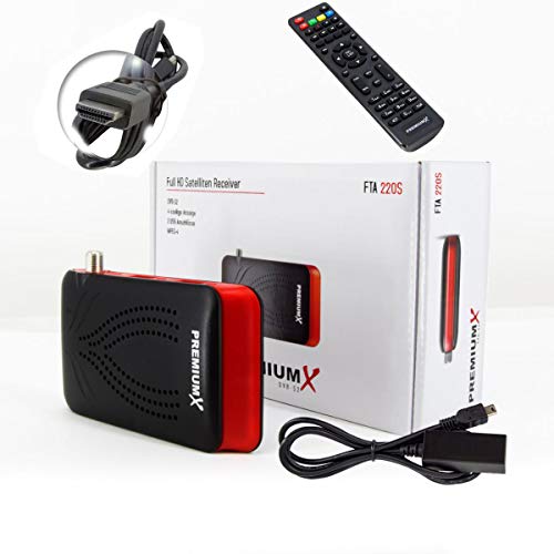 PremiumX Mini HD FTA 220S Digital SAT TV Receiver DVB-S2 HDMI USB FULLHD 1080p HDTV Satelliten-Receiver Empfänger