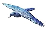 OASE 43336 Tiere Rabe fliegend, schwarz - Deko | Dekoration | Teichdeko | Gartendekoration | Vogelabwehr | Taubenabwehr