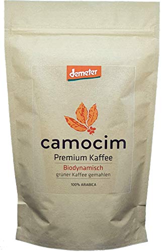 Grüner Kaffee Bio Gemahlen | Single-State Camocim Farm, Brasilien | 100% Arabica Rohkaffee Fein Gemahlen | BIO Demeter Qualität Siegel | (1000 gr)