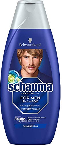 Schauma For Men Shampoo Kraftvolles Volumen mit Hopfen-Extrakt, 400 ml