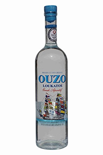 Feiner Ouzo Loukatos 700ml 38% Vol. aus Griechenland griechischer Destillat Patras Likör Tresterbrand Trester Uso Anis Schnaps