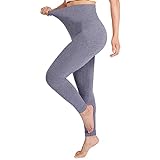 Ancrina Leggings mit hoher Taille für Damen, weiche, Dehnbare Leggings, sportliche Bauchkontrollhose für Lauf-Workout-Strumpfhosen