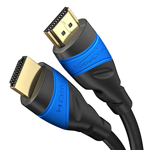 KabelDirekt – 2 m – 4K HDMI-Kabel (4K@120Hz & 4K@60Hz – spektakuläres Ultra-HD-Erlebnis – High Speed mit Ethernet, kompatibel mit HDMI 2.0/1.4, Blu-ray/PS4/PS5/Xbox Series X/Switch, schwarz)