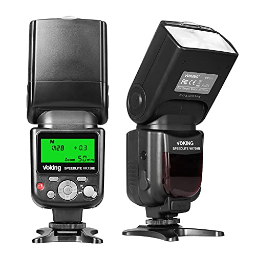 VOKING VK750II TTL-Kameras Blitz Kompatibel mit Nikon-Kameras D50 D60 D80 D800 D750 D3300 D3400 D3500 D5300