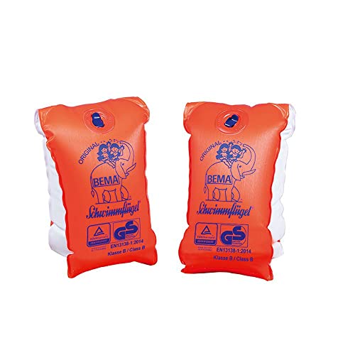 BEMA® Original Schwimmflügel, orange, Größe 0, 11-30 kg / 1-6 Jahre